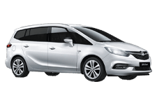 Car Hire Dewsbury - Vauxhall Zafira 5 + 2 - Minibus hire Dewsbury